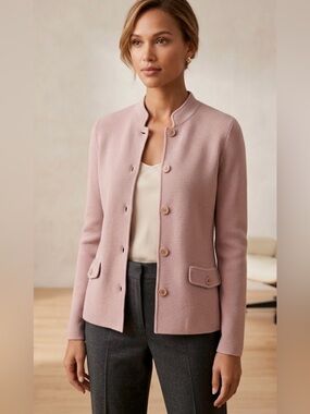 Talbots Dressy Knit Sweater Cardigan Jacket Small